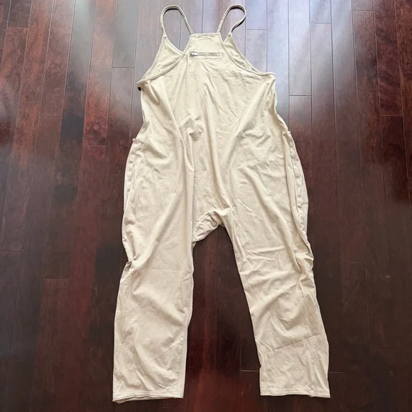 Free People Movement Hot Shot Romper, Size S, Mocha Latte, Overalls Jumpsuit - Picture 7 of 9
